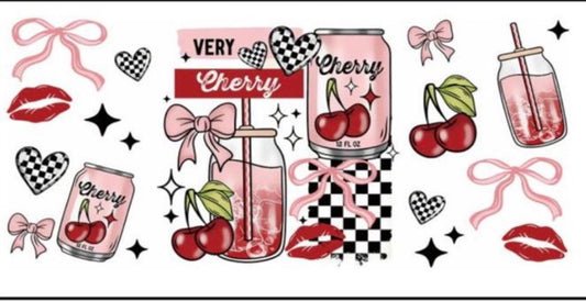 Cherries- Bows- checkered