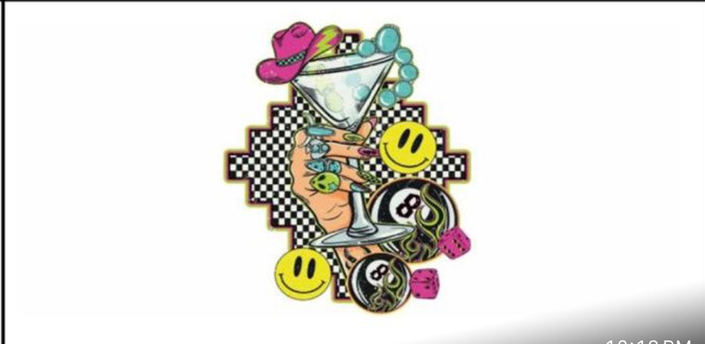 Smiley face- checkered